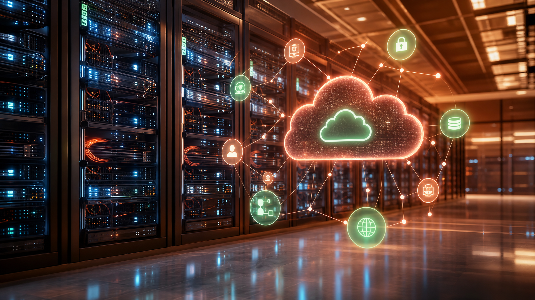 Infrastructure cloud souveraine dans un datacenter suisse certifié